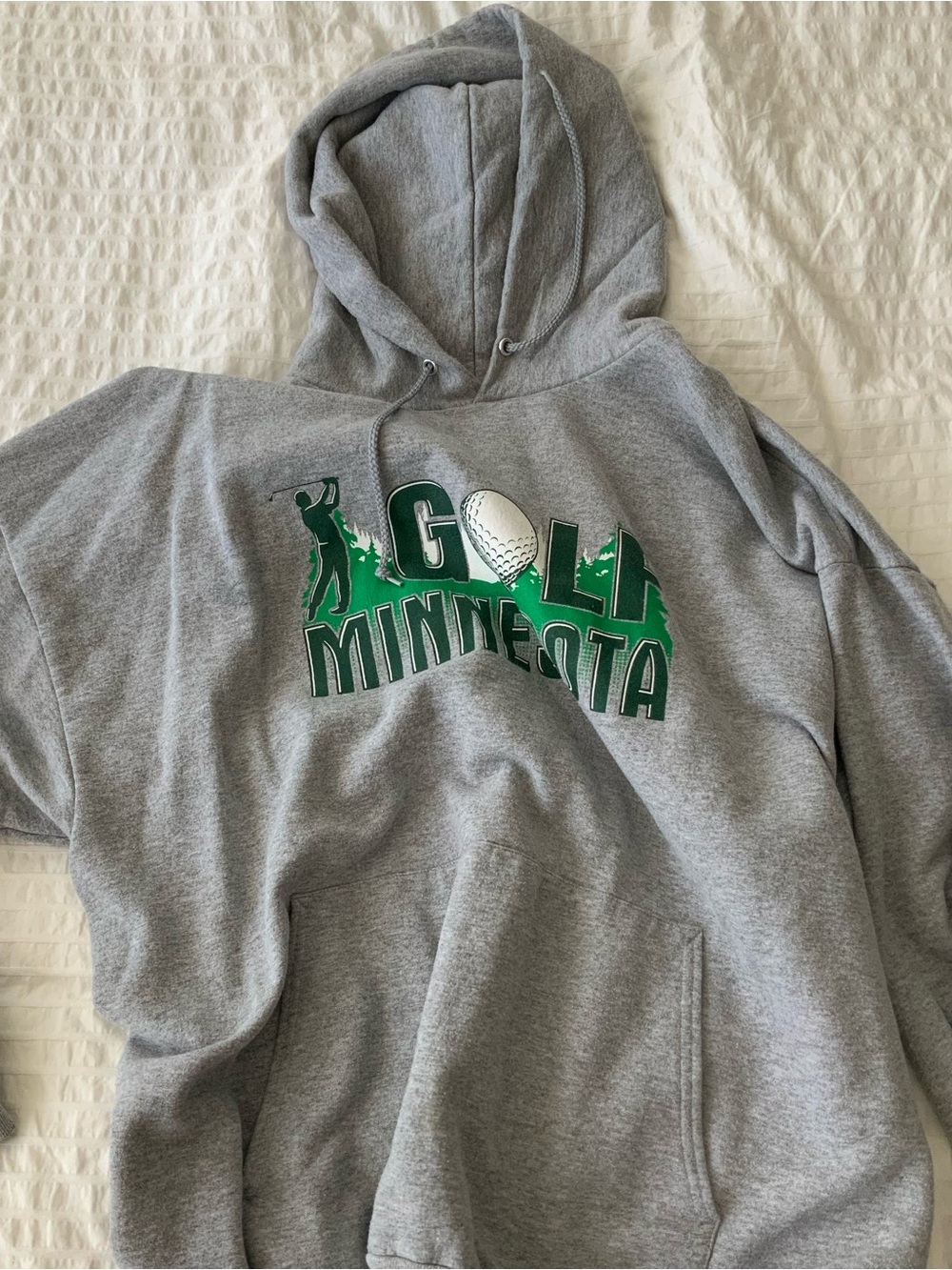 Grey 'Golf Minnesota' Graphic Hoodie